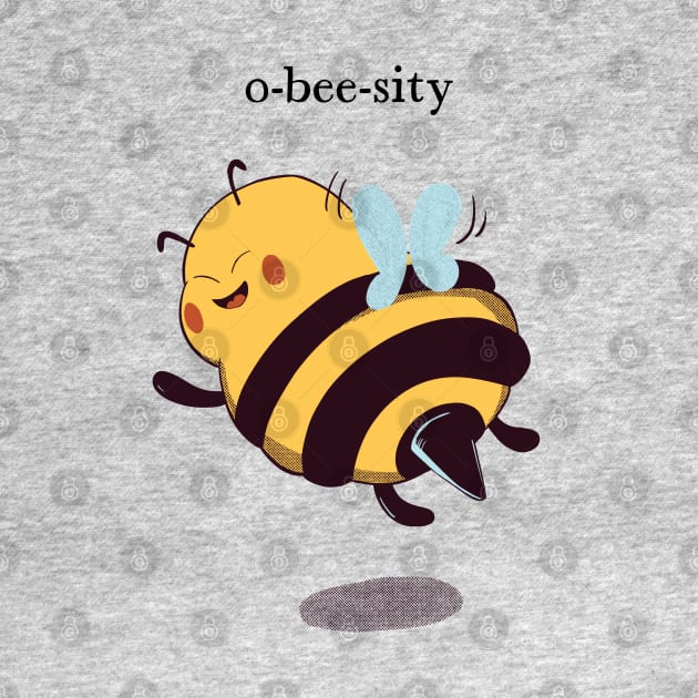O-bee-sity - Chubby bee by MisterThi